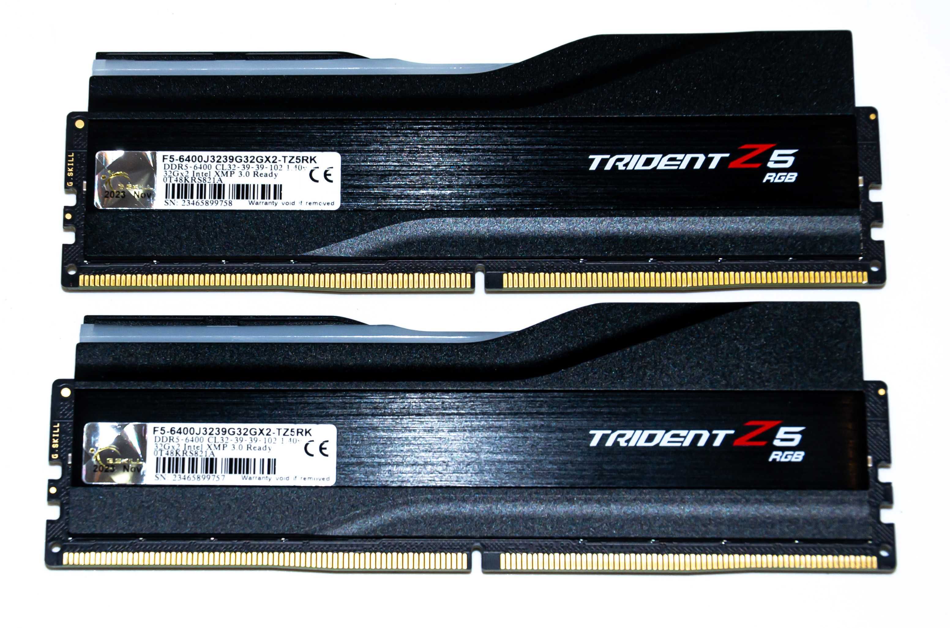 RAM G.Skill Trident Z5 RGB 64GB 2X32GB DDR5 6400MHz CL32 1.4V