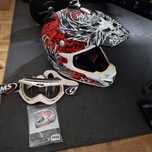 Capacete de Motocross MT Helmets – Completo com Extras!
