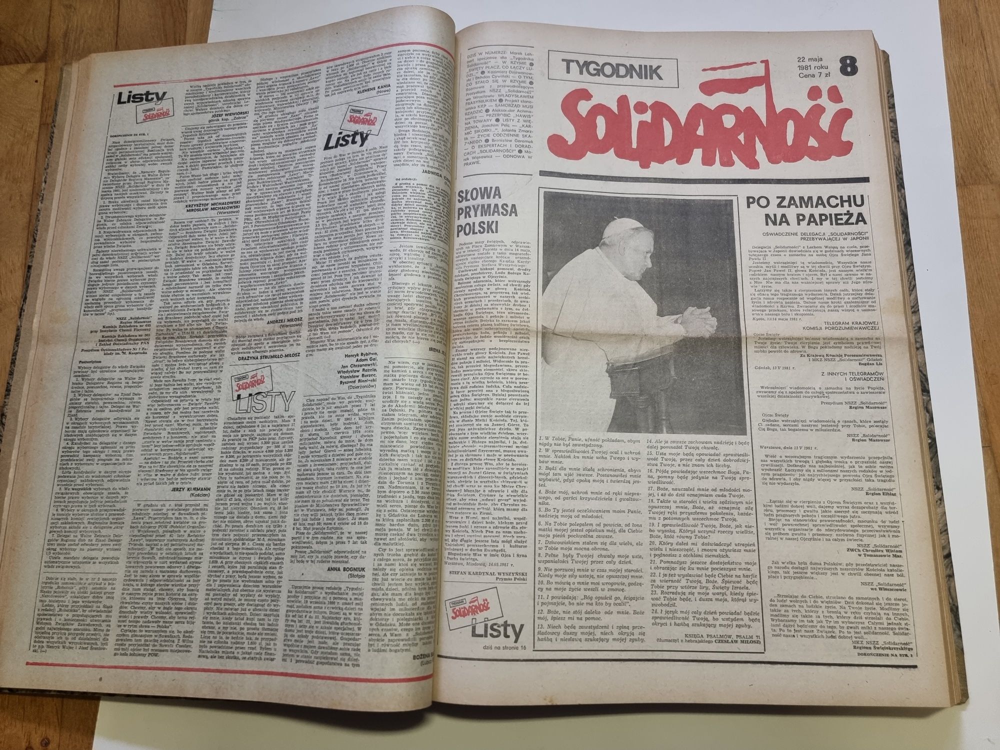 Tygodnik Solidarność rocznik 1981 oprawiony