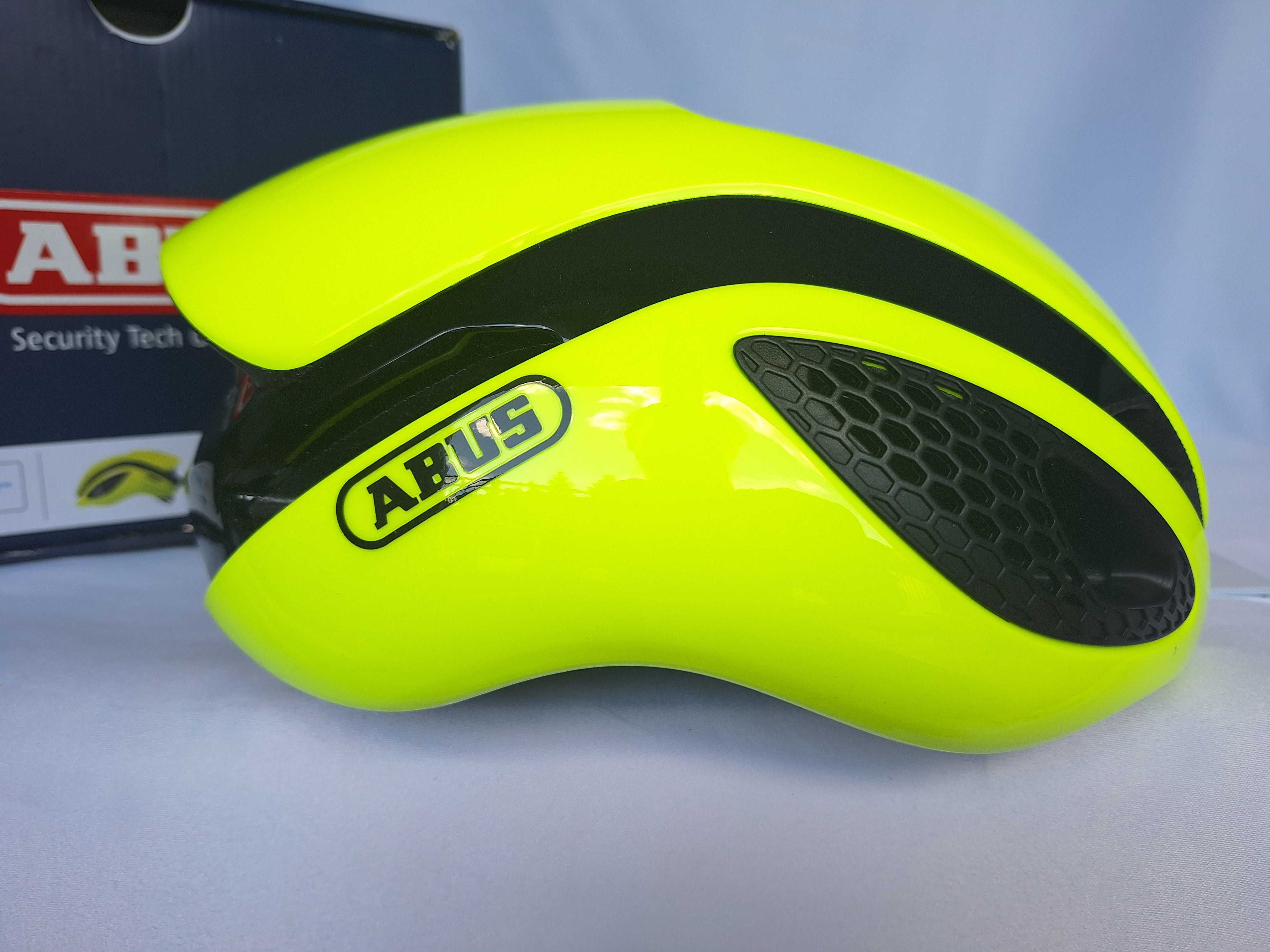 Kask rowerowy szosowy Abus GameChanger Neon Yellow L 59-62cm