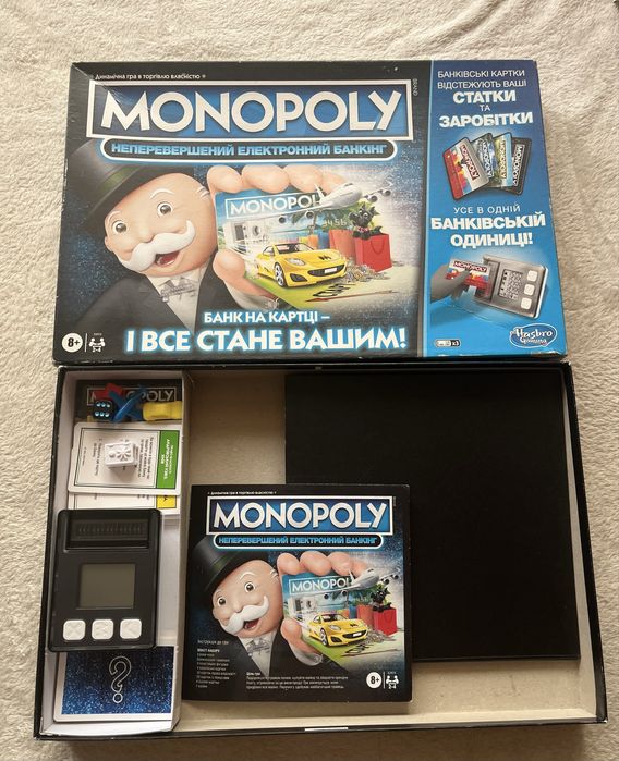 Настільна гра Monopoly  електронний банкінг Hasbro оригінал