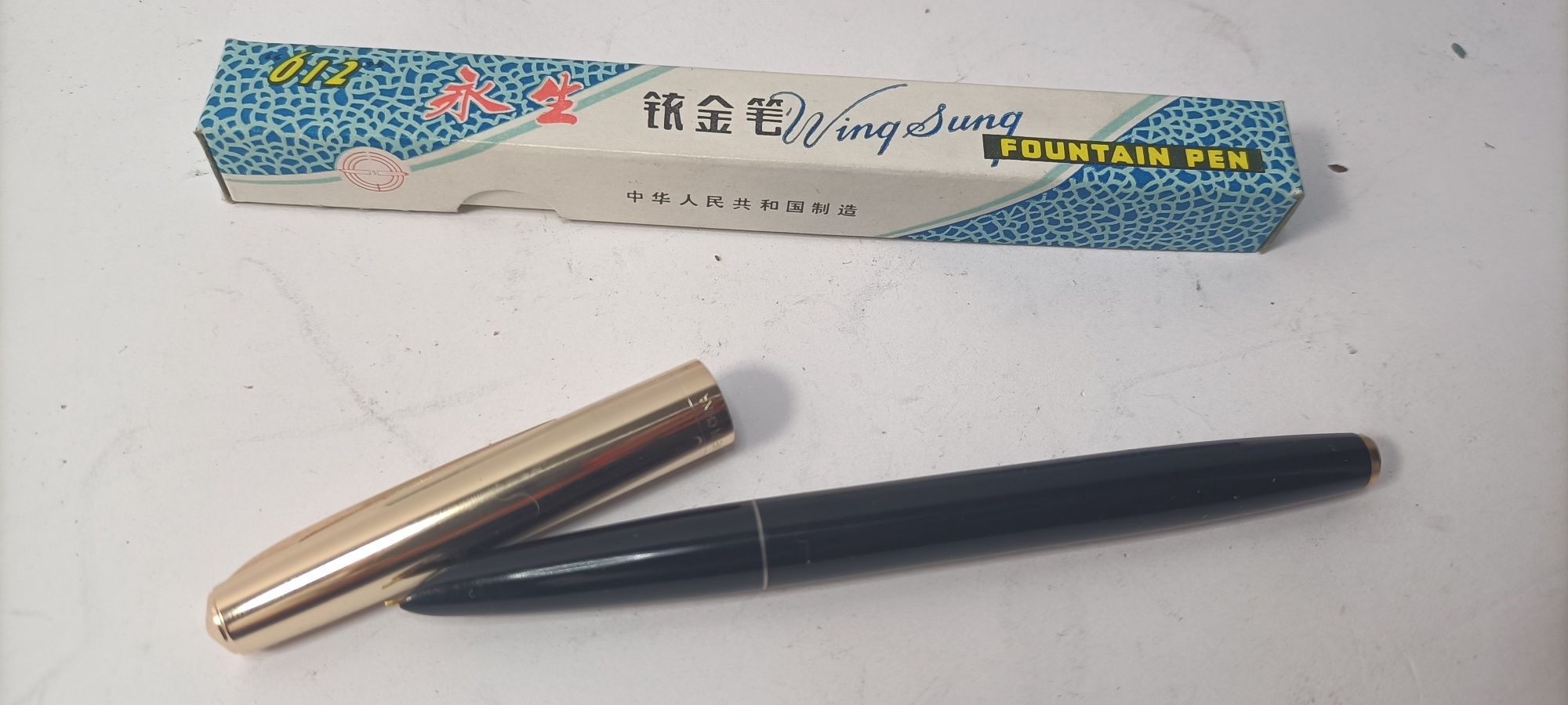 Nieużywane eleganckie pióro chińskie Wing Sung z czasów PRL T22