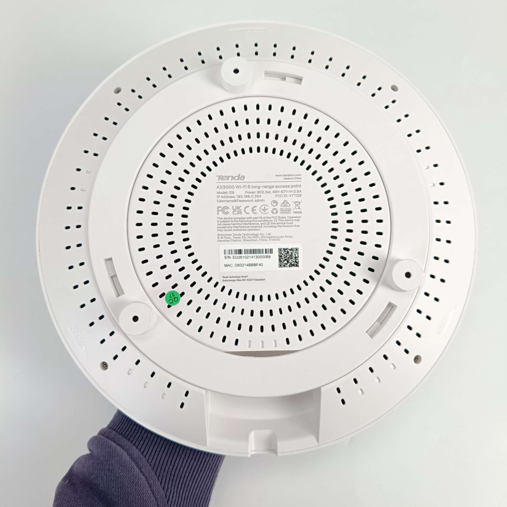 Access Point Tenda I29 802.11ax (Wi-Fi 6)