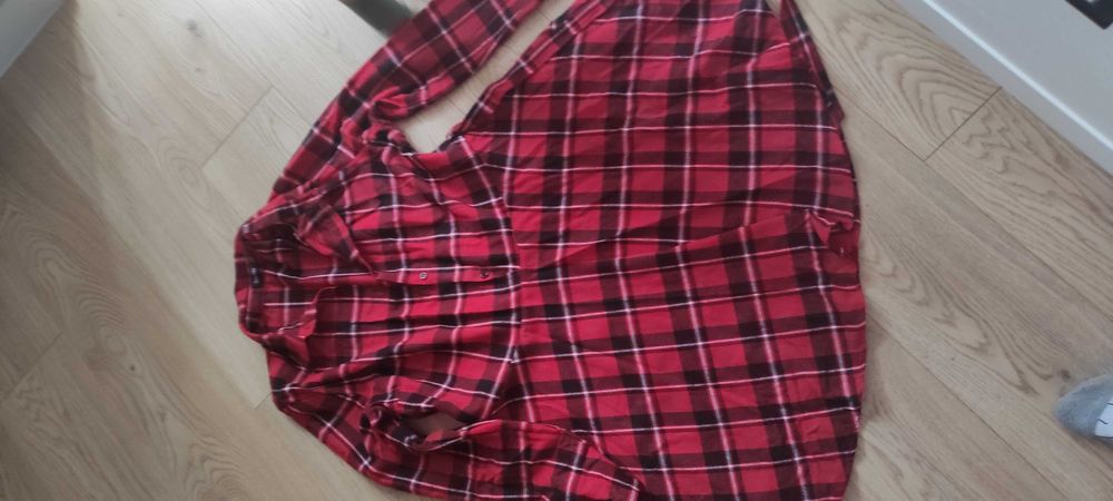 Сукня рубашка в клітинку boohoo