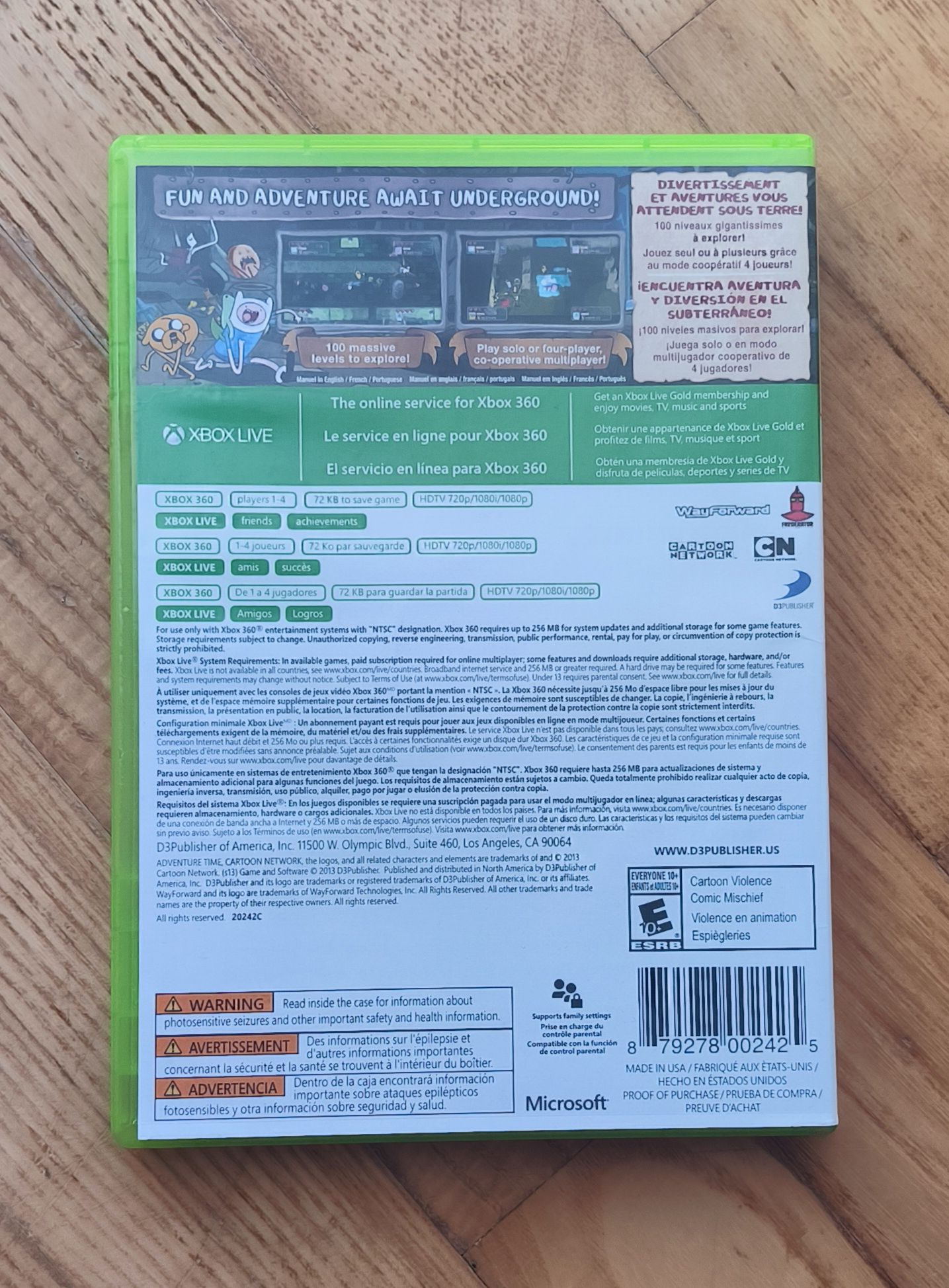 Adventure time xbox 360