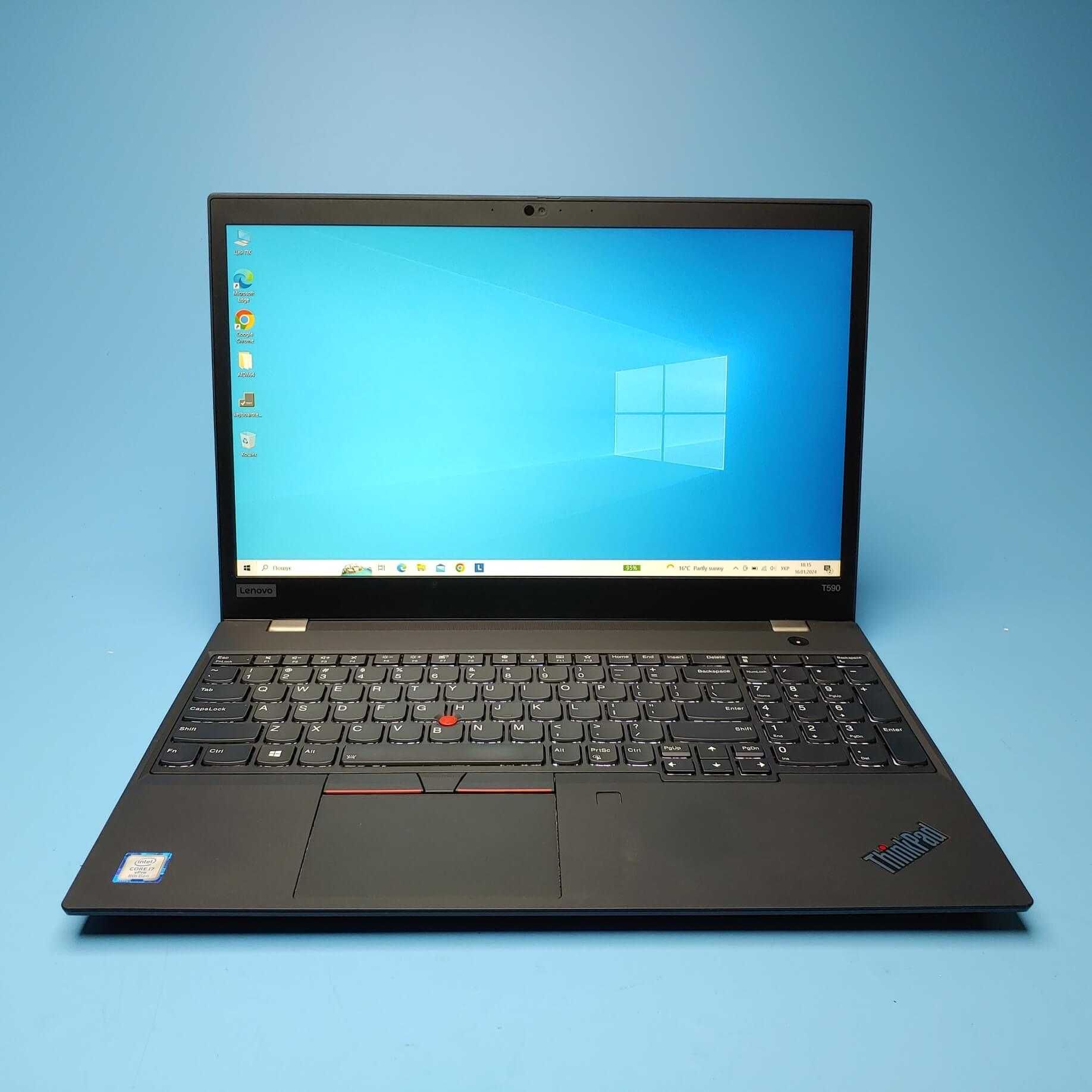 Lenovo ThinkPad T590 (i7-8665U/RAM 12GB DDR4/SSD 240GB) Б/В (5982)