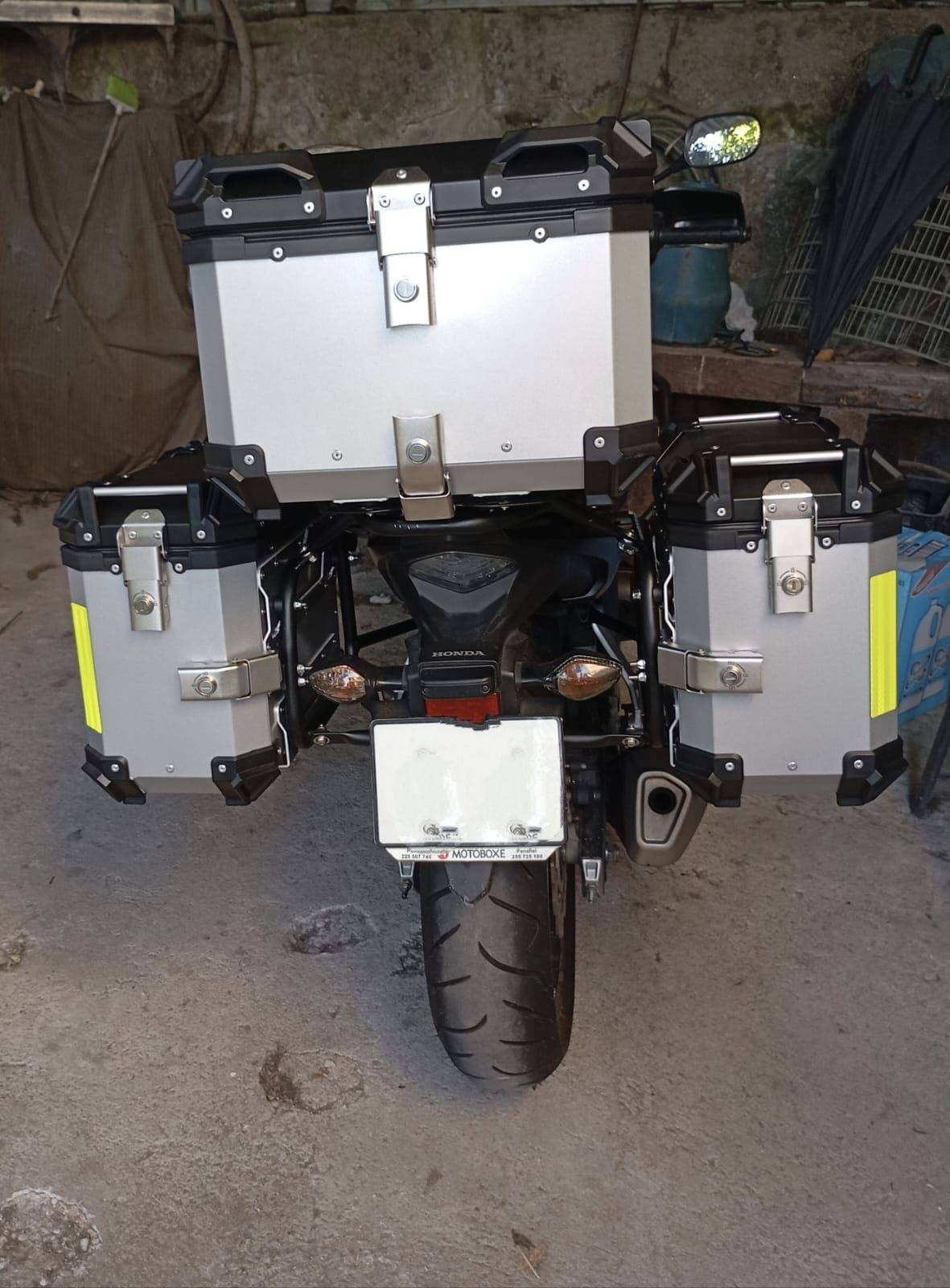(NOVO) Malas Laterais + Top Case Alumínio Honda CB 500X