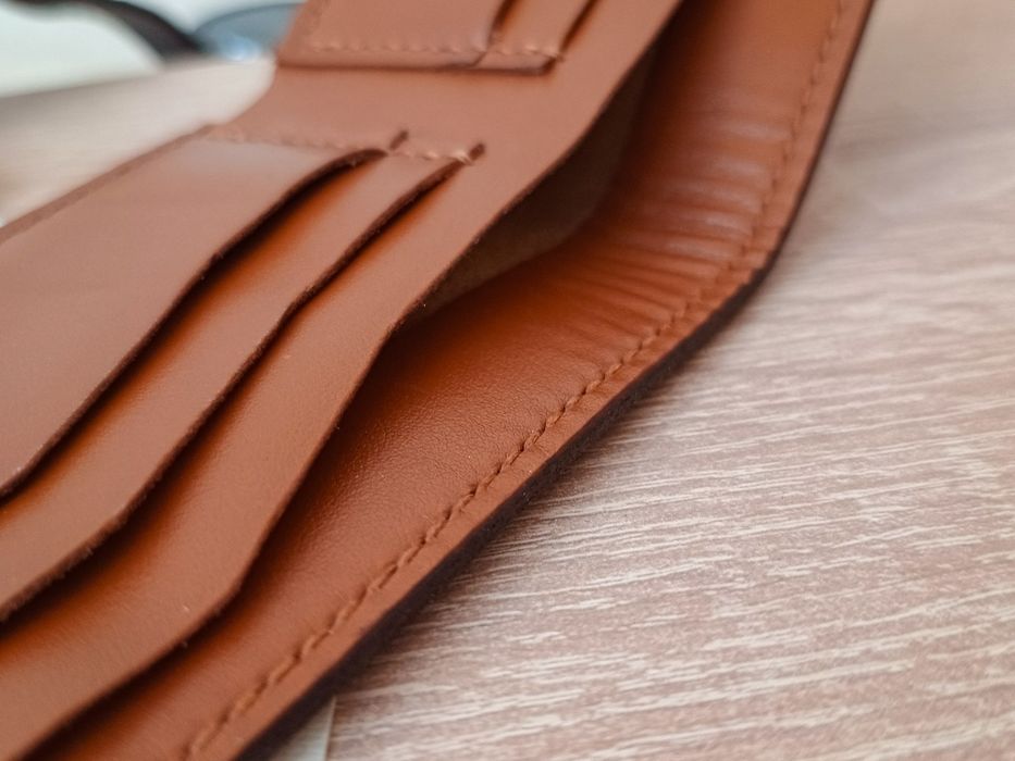 Borubar Skóroszyj - ręcznie wykonany skórzany portfel