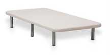 Cama Tapi revestido bege 90x190