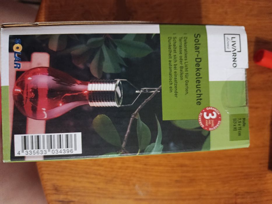 Сонячна декоративна лампа