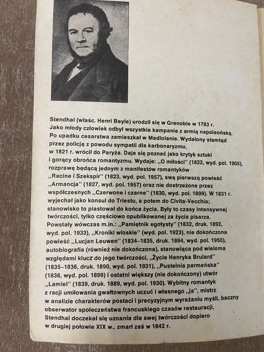 ,,PustelniaParmeńska’’ Stendhal