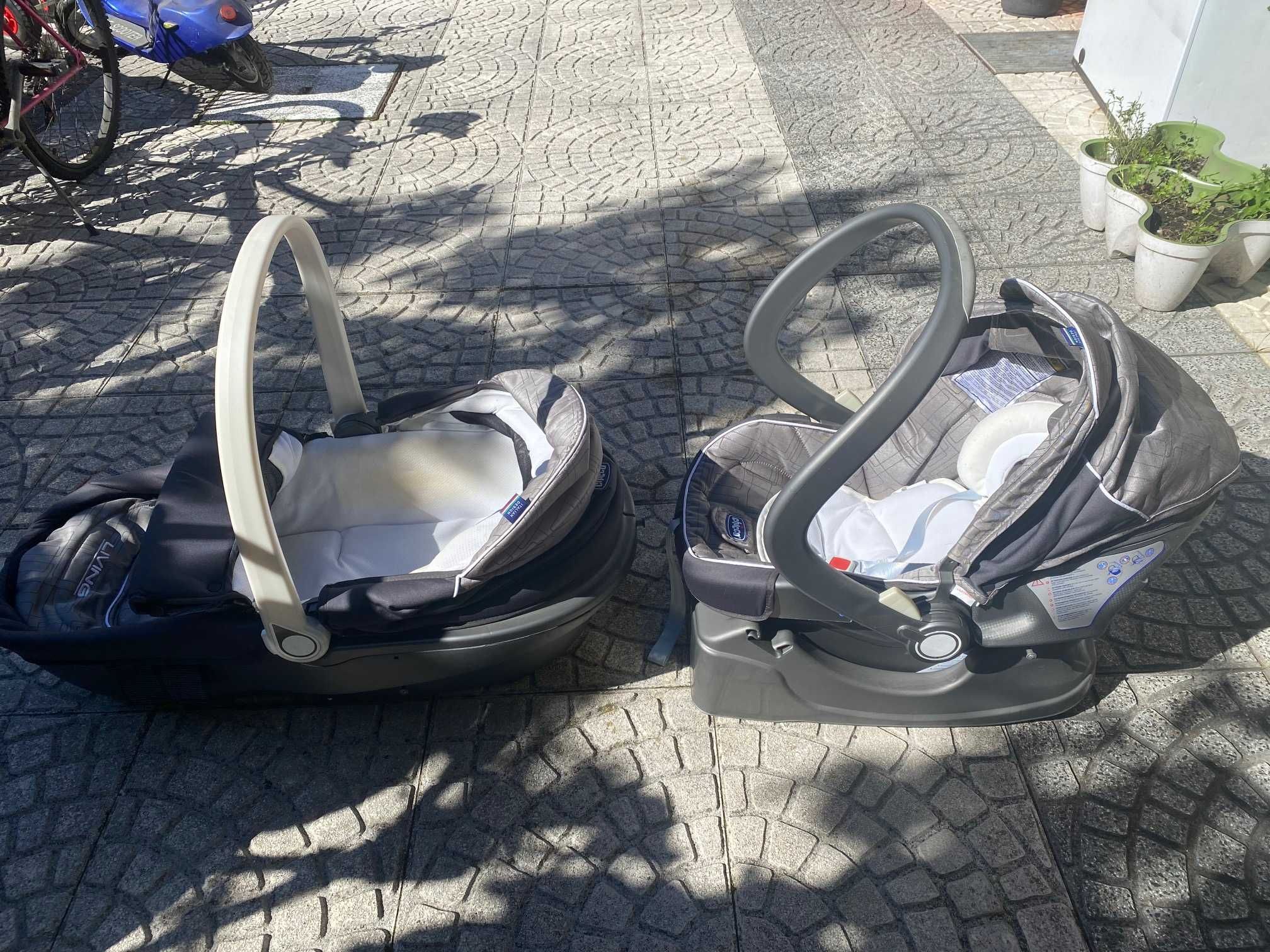 Trio Chicco (Carrinho bébé, alcofa e babycoque)  Usado