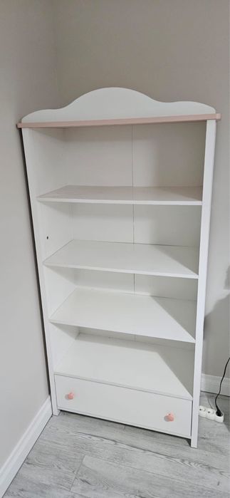 Komplet meblowy Luna dla dziewczynki szafa regał komoda