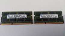 Kość RAM 2 GB SODIMM DDR3 8500s SAMSUNG 2 sztuki