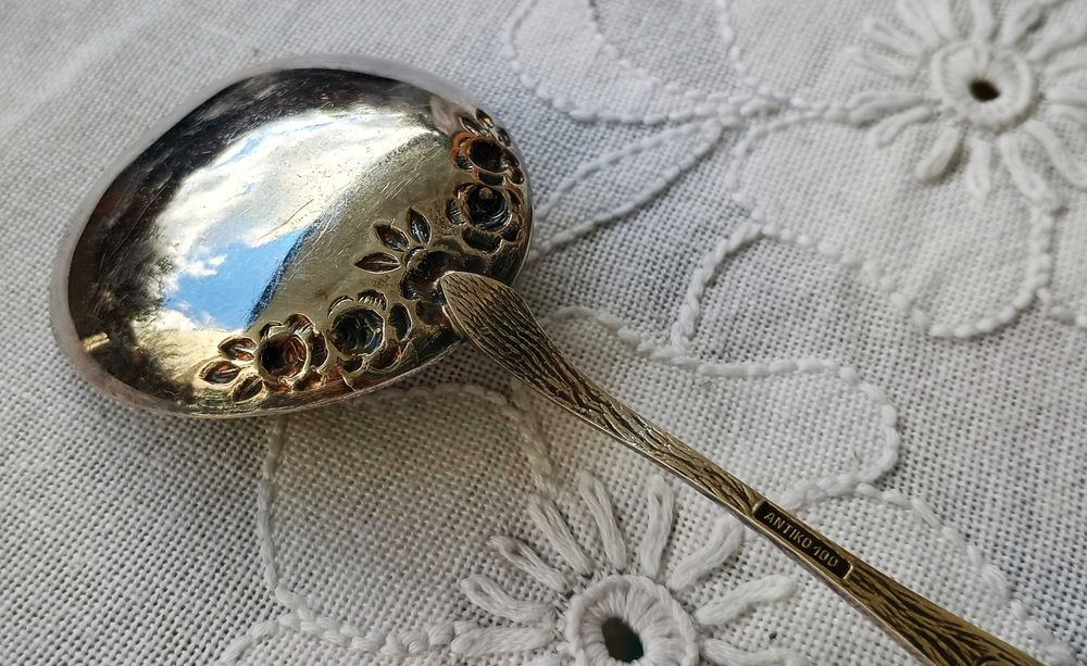 Łyżka posrebrzana Antiko 100 „Róża z Hildesheim”