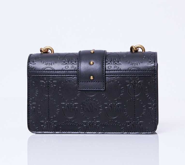 Outlet! PINKO Torebka damska skórzana Love Mini Icon New Monogram