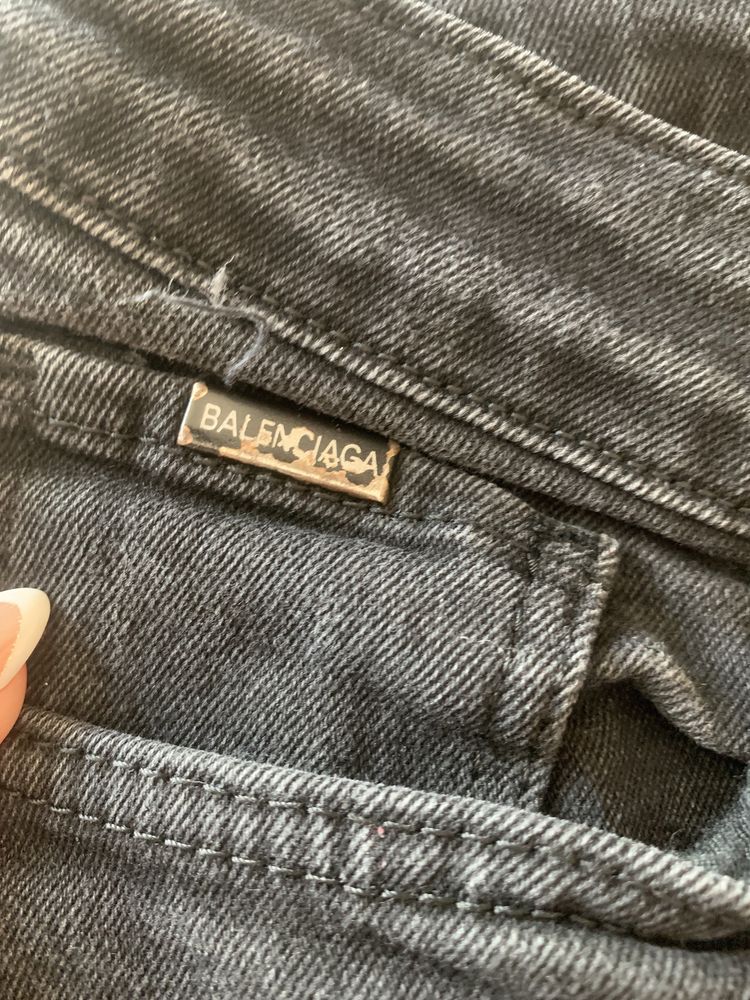 Jeansy damskie dziury Balenciaga 40 skinny