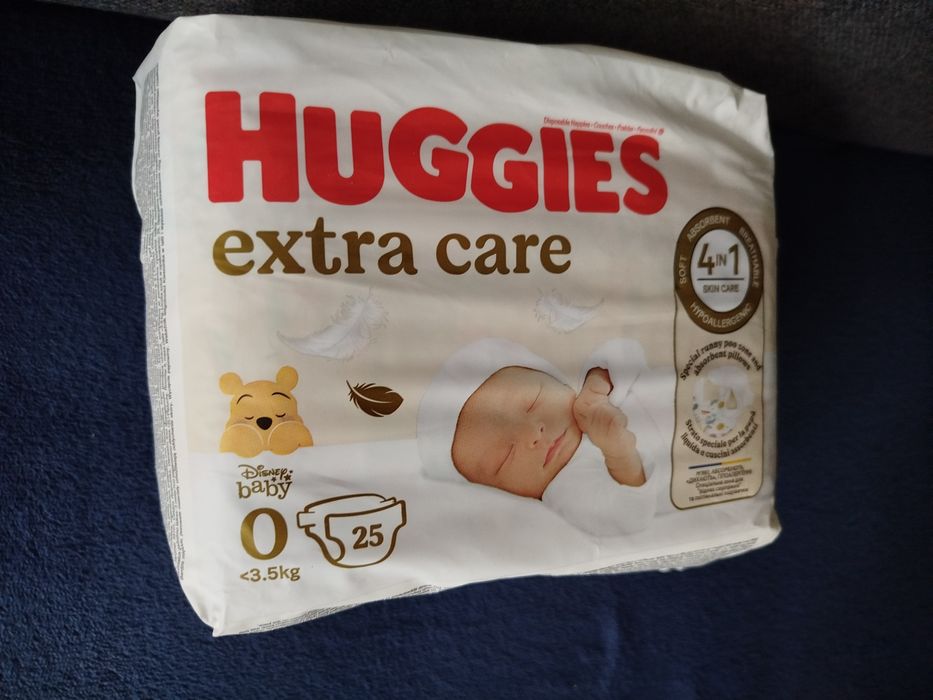 Nowe opakowanie pampersów Huggies 0 Disney