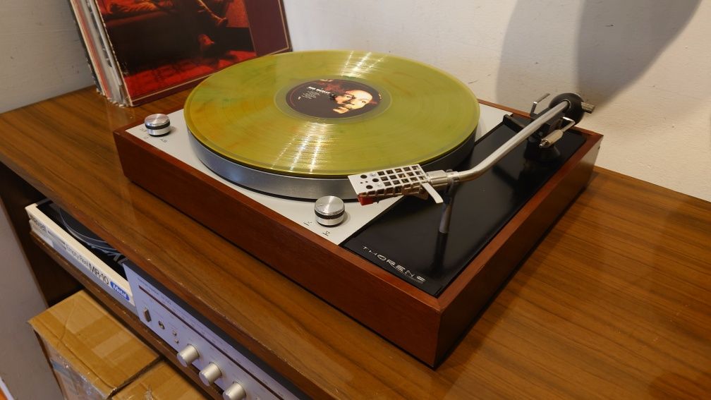 Thorens TD150 mk2, gramofon manualny, drewno, vintage lata 60te