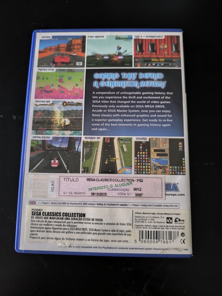 Jogo PlayStation 2  SEGA CLASSICS COLLECTION
