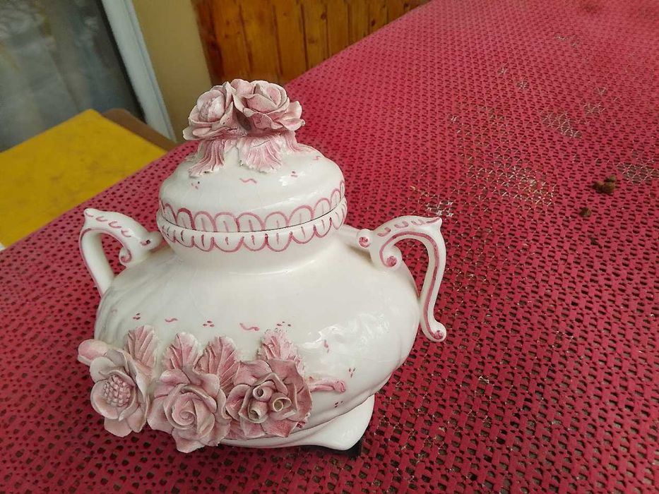 Stara zabytkowa niemiecka stylowa waza na poncz