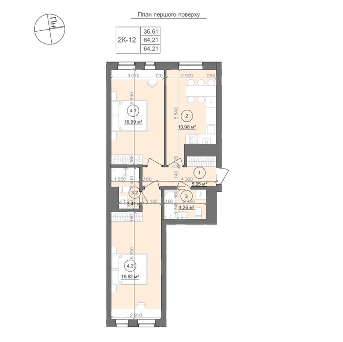 Новобудова оренда під Ваш ремонт