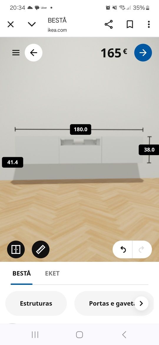 Móvel TV branco (Ikea)
