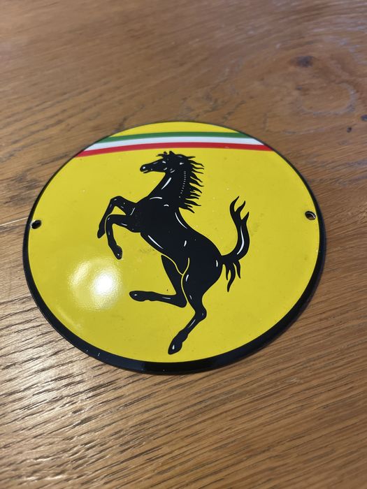Placa metal e esmalte Ferrari 1976