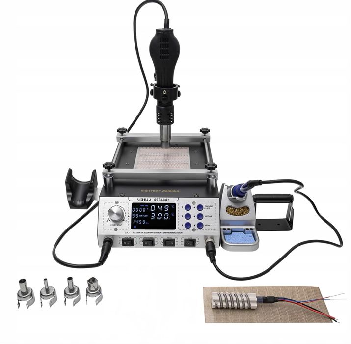 Stacja lutownicza Yihua 853AAA+ hot air grotowa i podgrzewacz 1270W