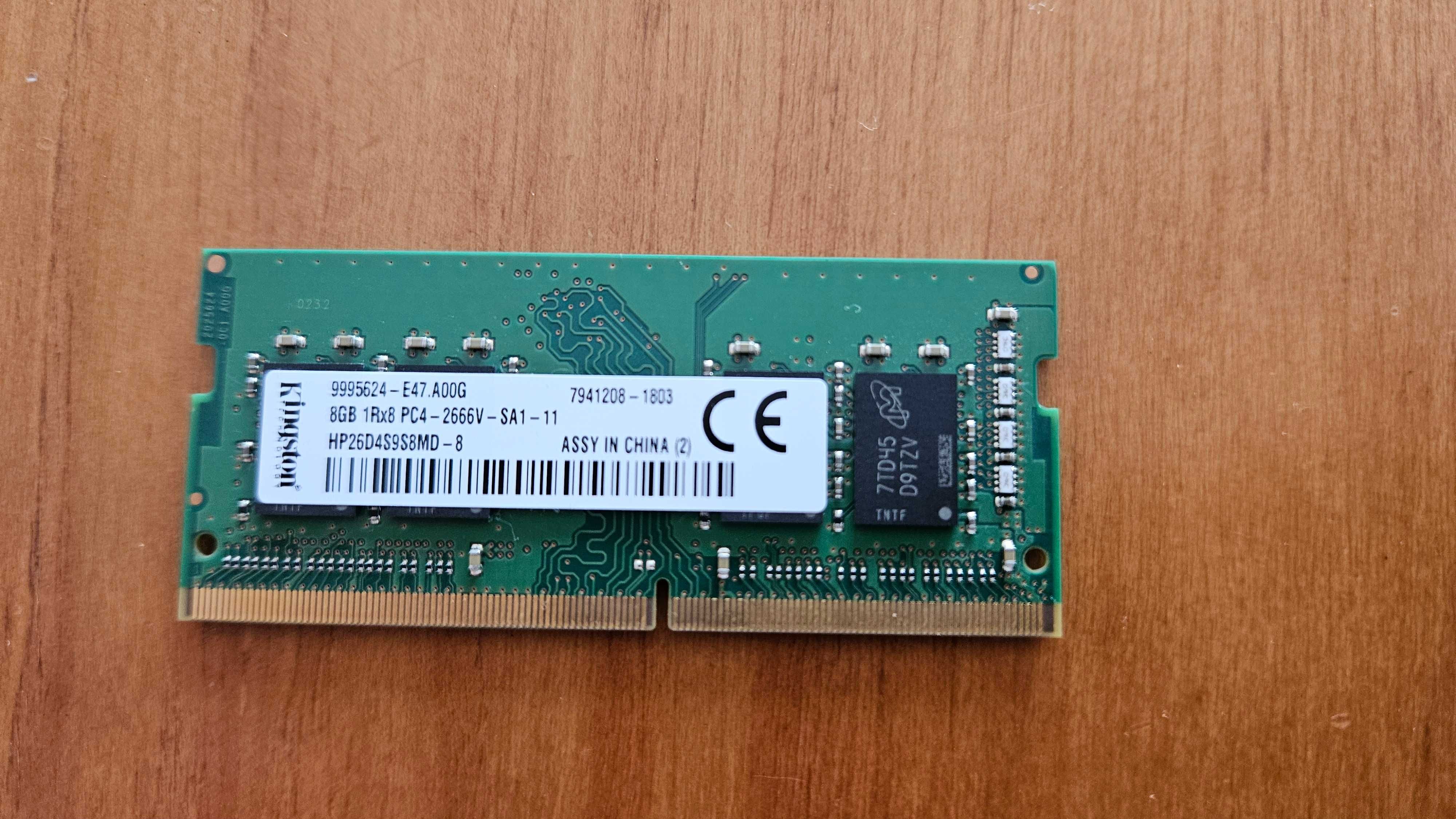 Memória Kingston 8GB DDR4 2666Mhz