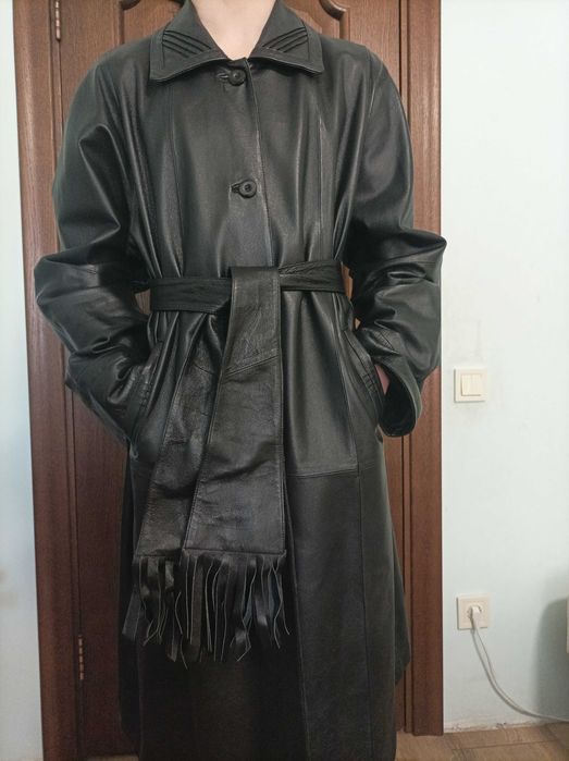 Плащ жіночий  натуральна шкіра