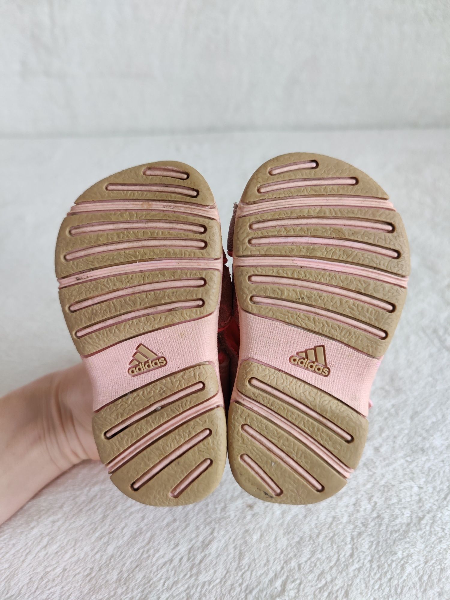 Buciki sandałki Adidas 20 na rzepy 11cm 11,5cm 12cm kapcie