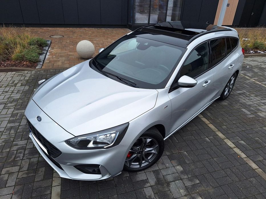 Ford Focus VAT 23% Salon 1wł ASO ST-Line. Panorama, wirtualny kokpit. Po serwisie