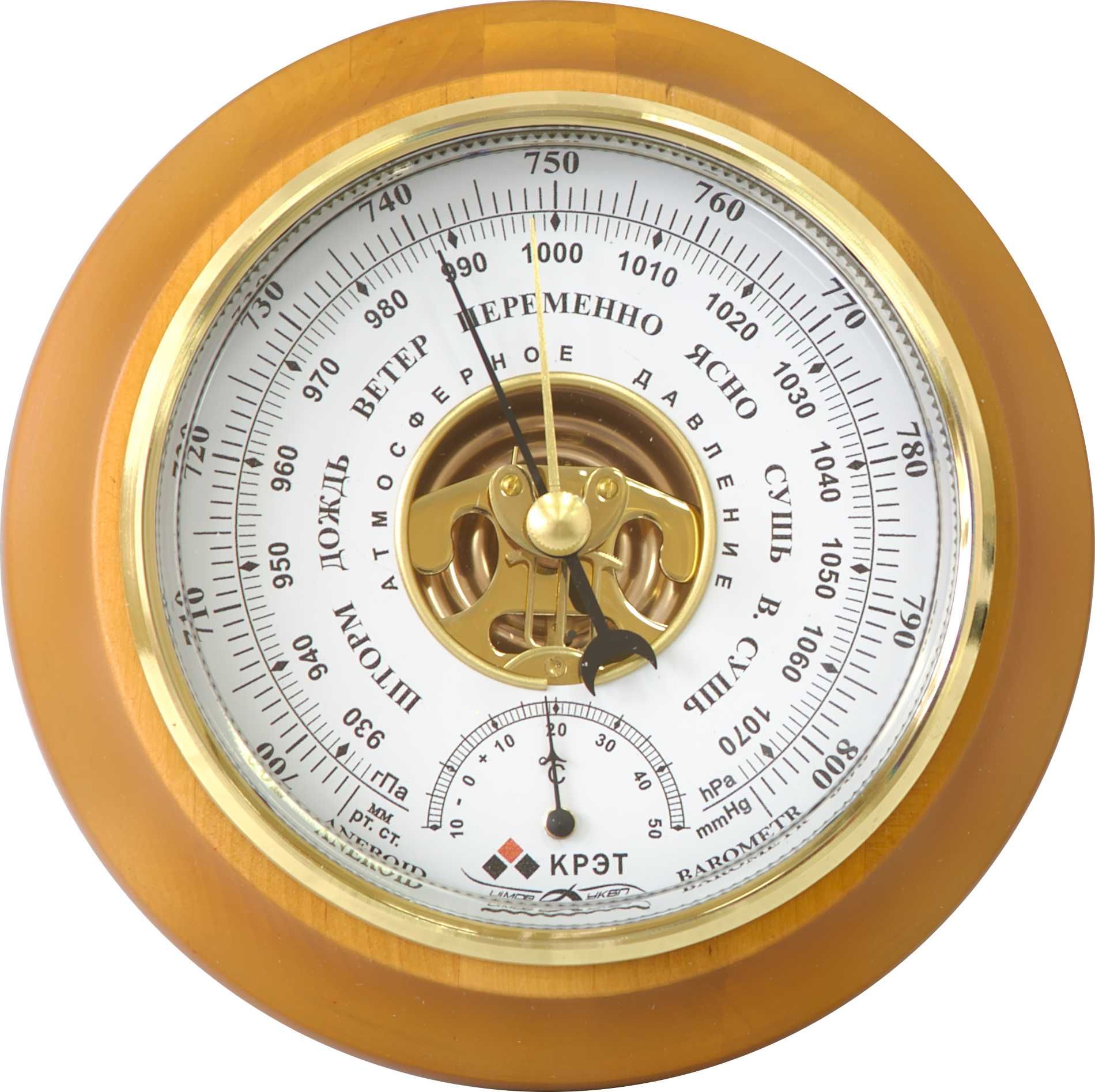 Барометр с термометром "КРЭТ (УТЁС) БТК-СН-14"