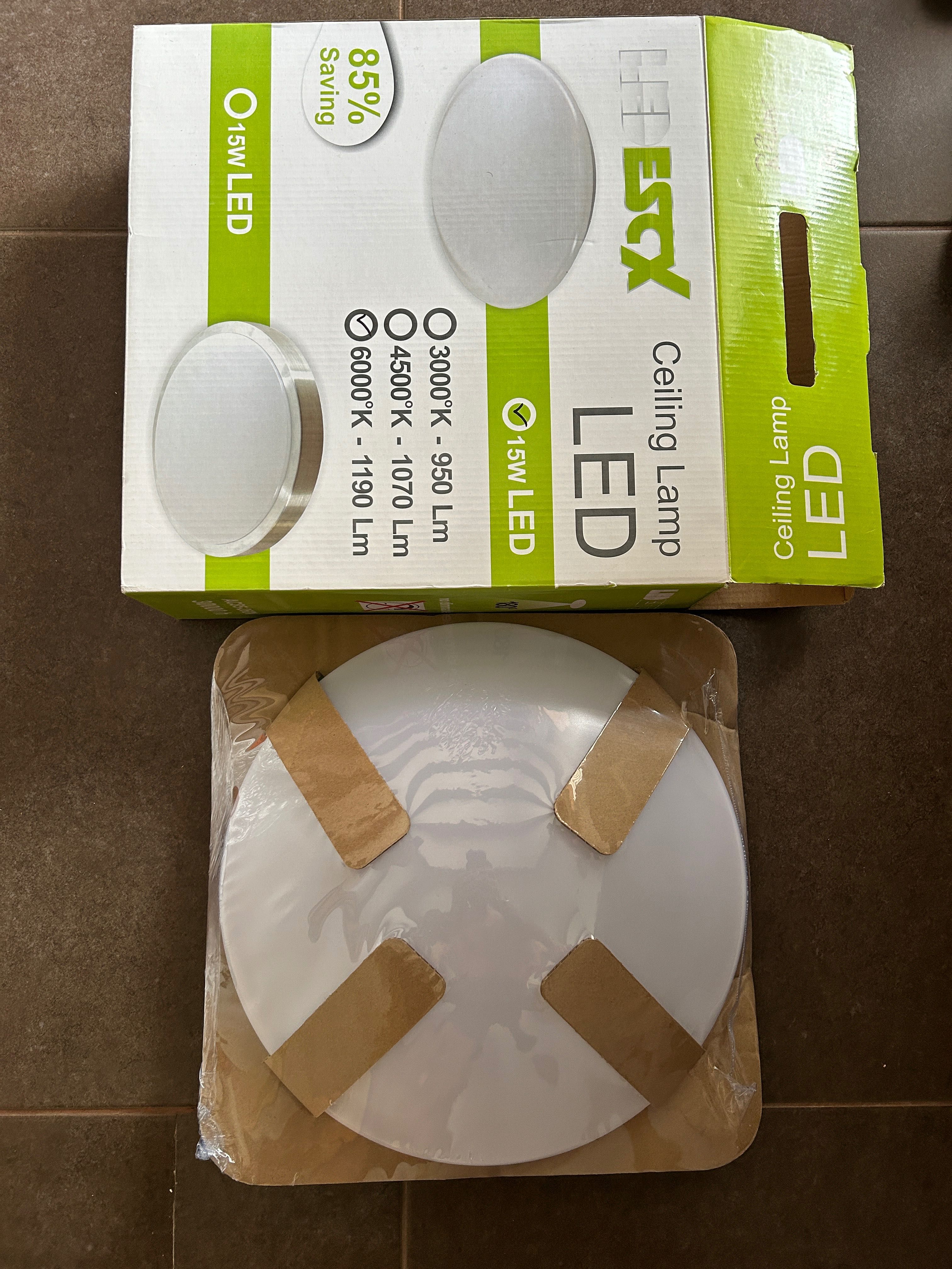 Led redondo 15w 6000l