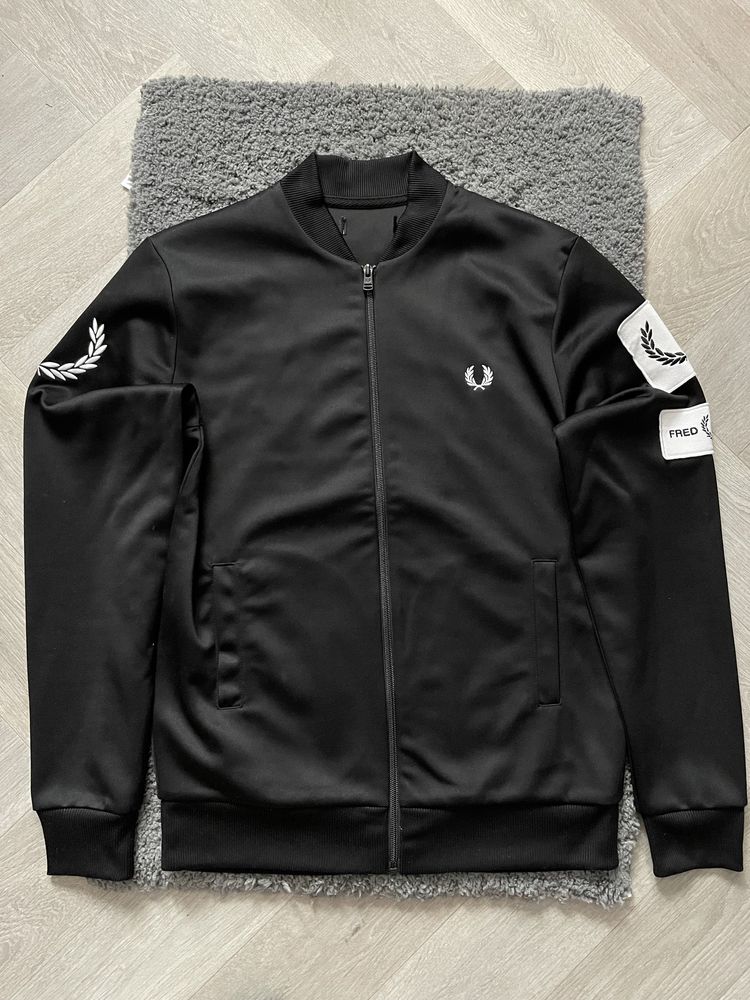 FRED PERRY Badge Track Jacket Big Logo Limited EDT kurtka bluza unikat