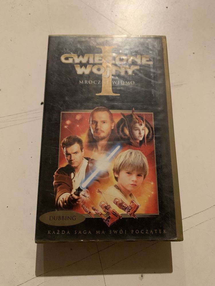 Kaseta VHS gwiezdne wojny mroczne widmo