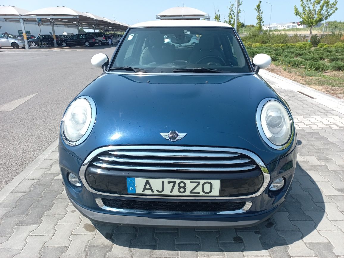 Mini coper, azul