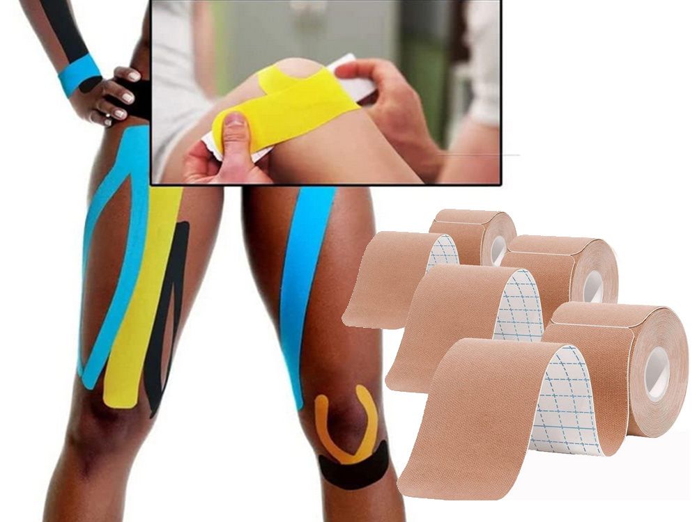 Taśma kinezjologiczna tape 5m niebieska tejpy tejp kinesiotaping