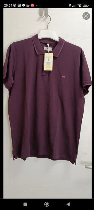 Polo bordo, novo com etiqueta