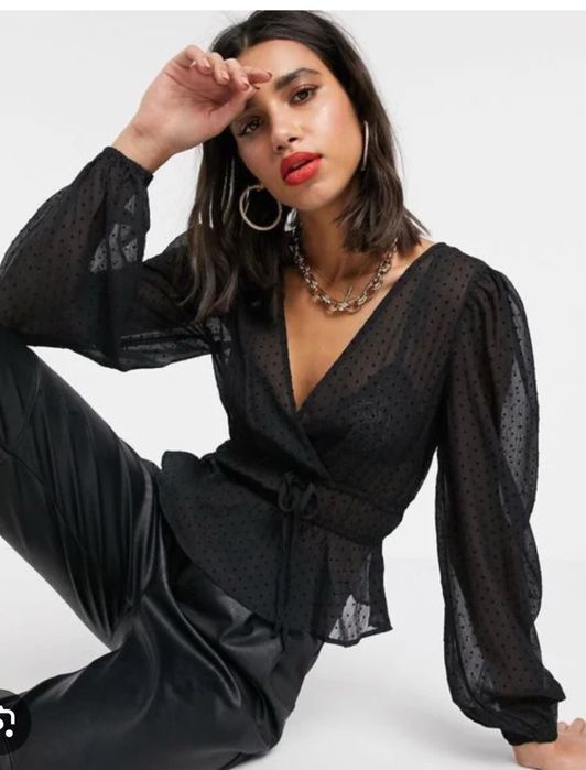 Напівпрозора блуза - Stradivarius 36 (c)