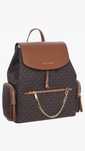 -40%Michael Kors Premium duży plecak skórzany brązowy z klapą 33/30 cm