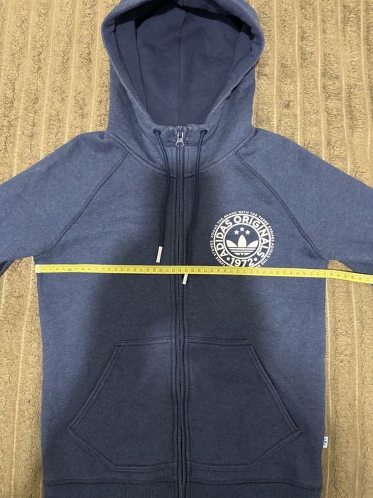 Зіп-худі Adidas р.164 / L / 11-12-13 синій меланж