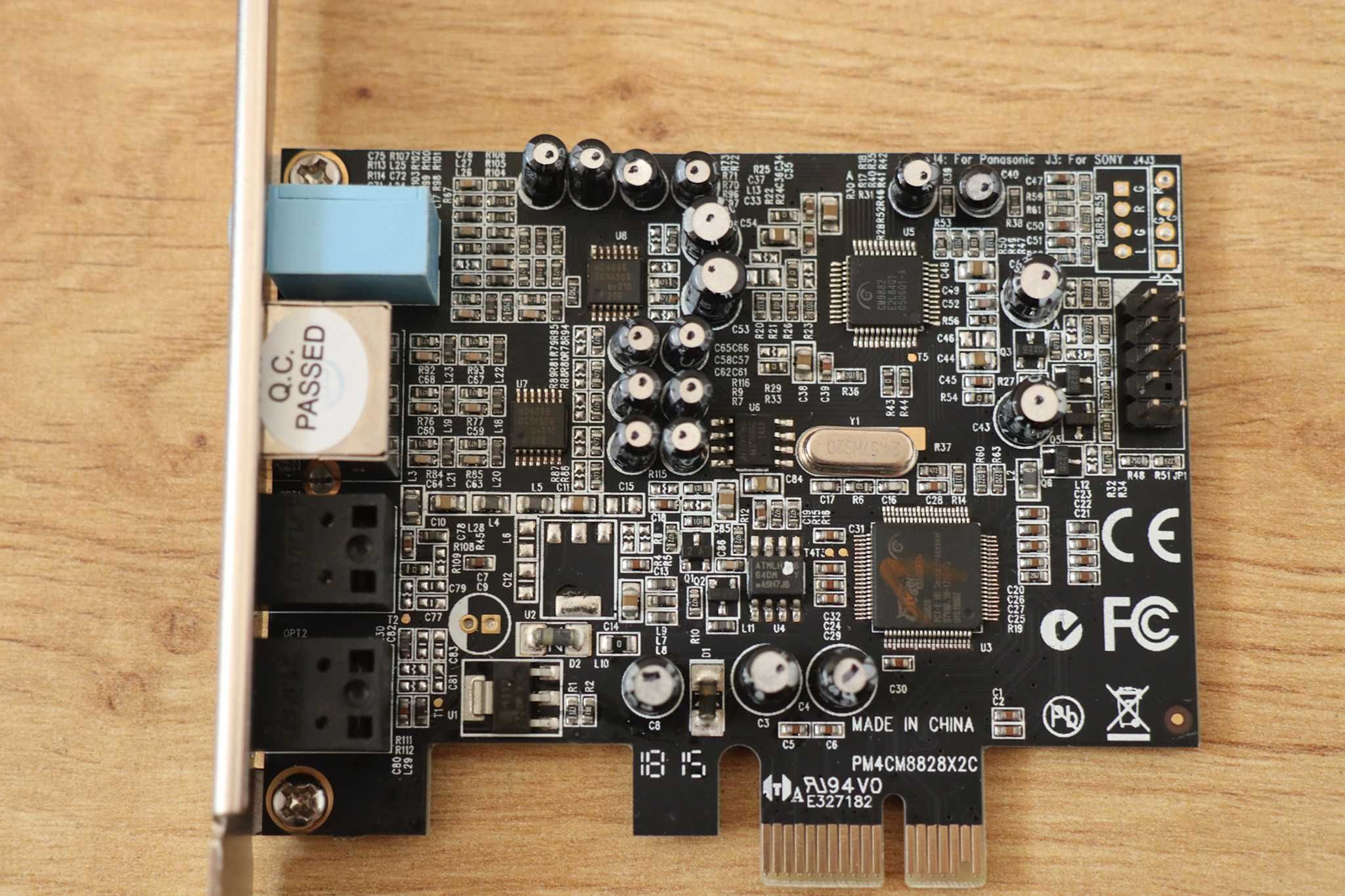 Karta dźwiękowa PCI-Express Cmedia Oxygen CM8828, digital input/output