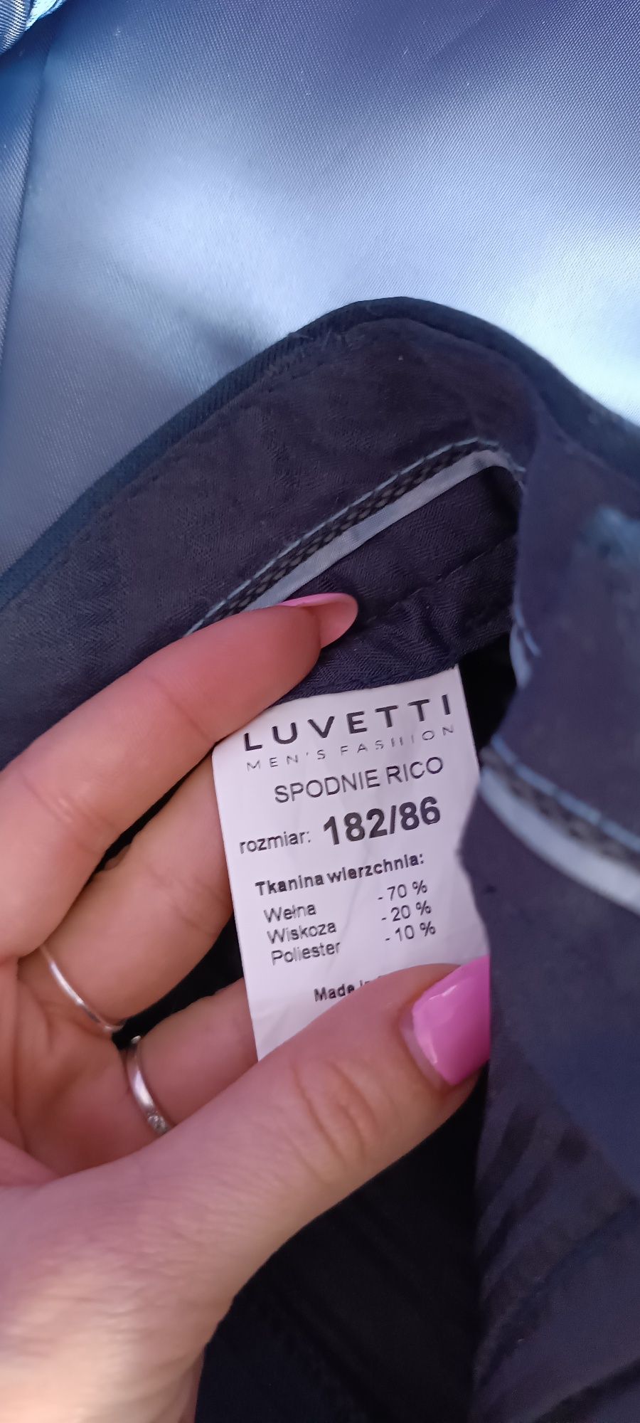 Garnitur męski w kratę