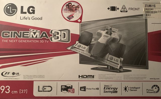 Telewizor LG 37LM611S + okularyx4 3D