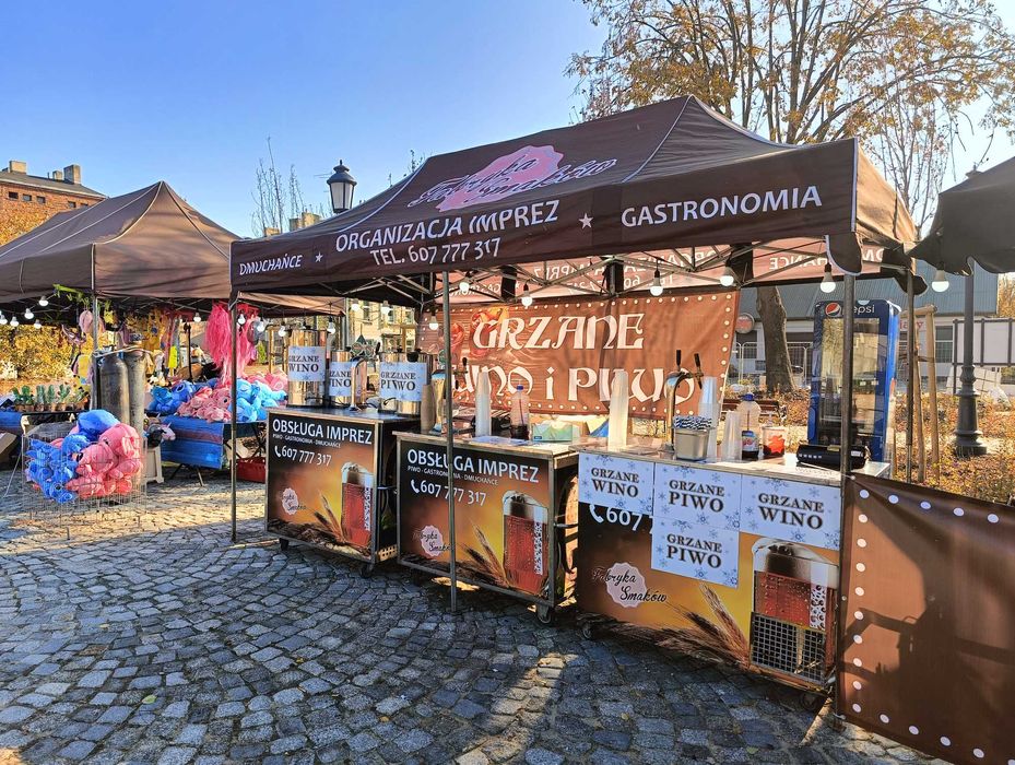 Obsługa imprez firmowych plenerowych wynajem NAMIOTÓW GRILL PIWO WINO