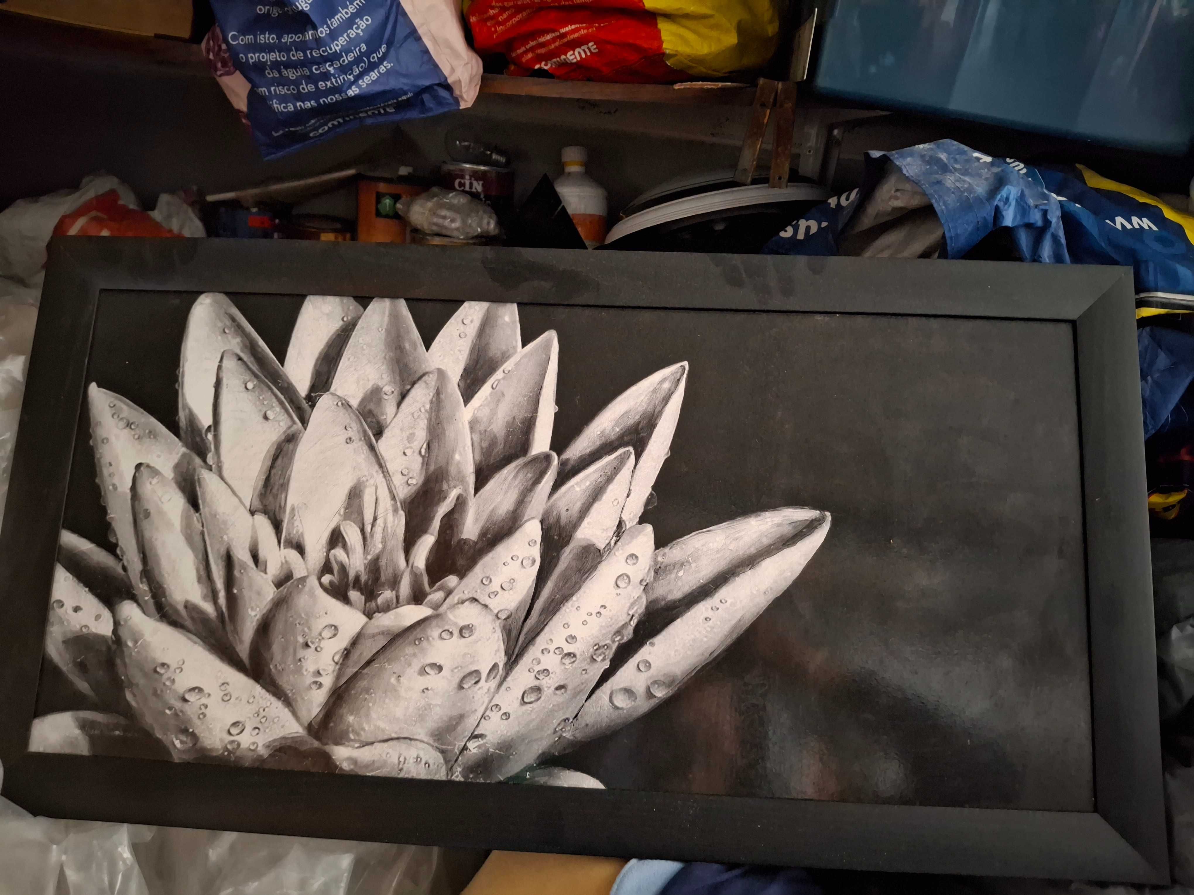 Quadro com imagem de flor