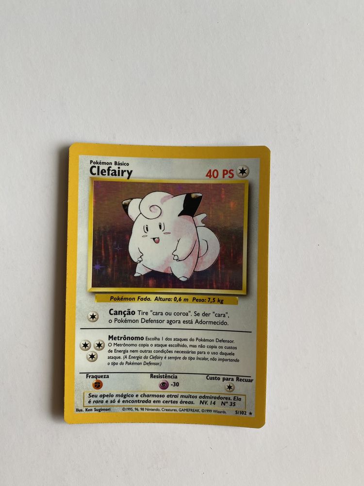 Clefairy base set 5/102 holo