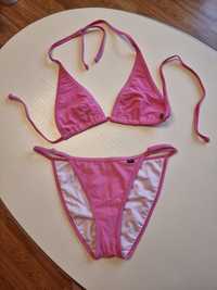 Жіночий роздільний купальник рожевий колір